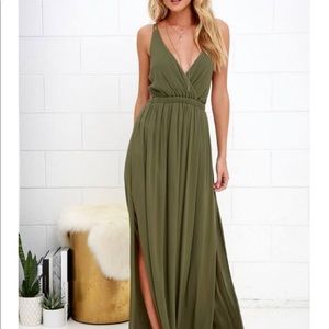 Lulu’s Green maxi dress